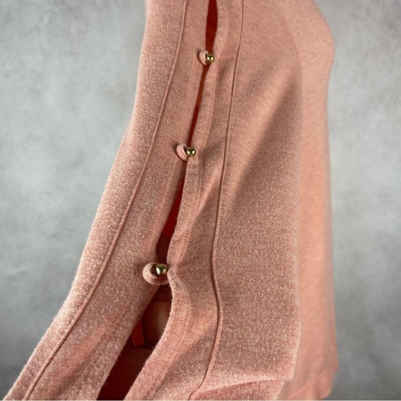 Soft Surroundings Go Lively Long Line Jersey Pullover Open Side Women's Size L - Picture 6 of 11